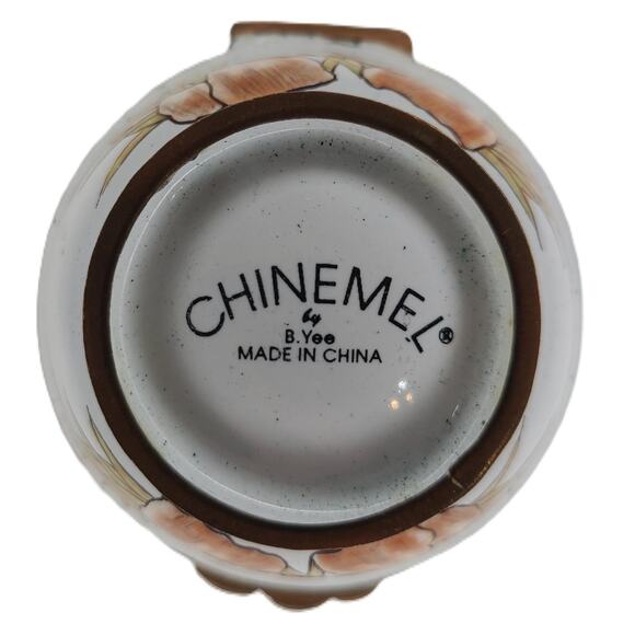 Chinemel Bill Yee Handpainted Porcelain Enamel on Copper Trinket Box Quail - Picture 3 of 8